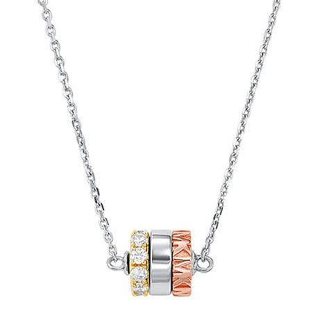 michael kors women's necklaces|michael kors sterling silver necklace.